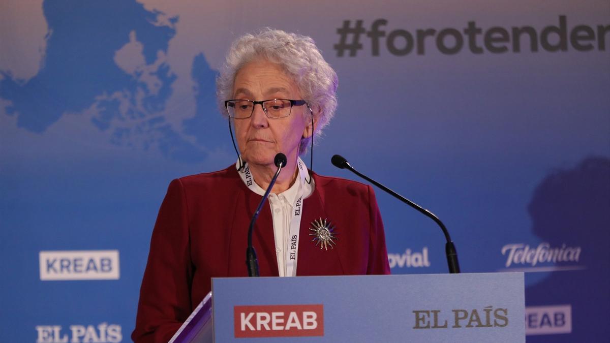 Soledad Gallego-Díaz, durante su intervención en la inauguración del Foro Tendencias España 2020, organizado por El País.