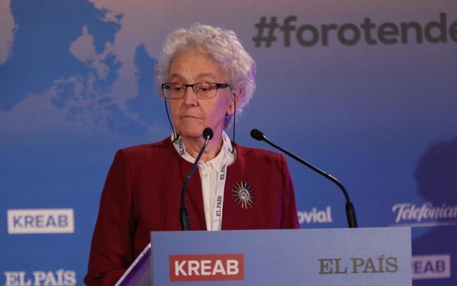 Soledad Gallego-Díaz, durante su intervención en la inauguración del Foro Tendencias España 2020, organizado por El País.