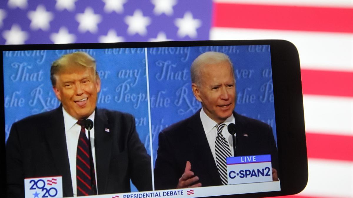 Biden y Trump, en un debate presidencial.