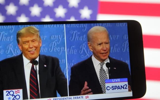 Biden y Trump, en un debate presidencial. / EP Biden y Trump, en un debate presidencial.