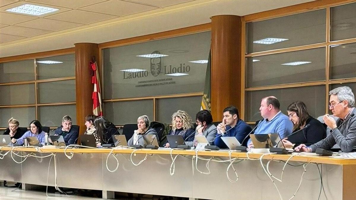 Sesión plenaria de este lunes en el Ayuntamiento de Laudio