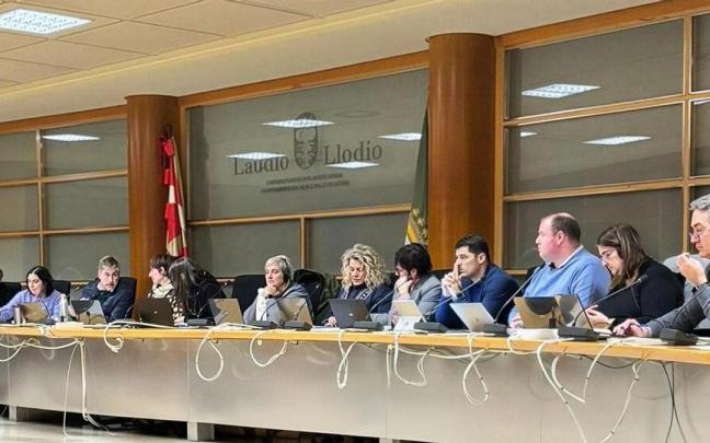 Sesión plenaria de este lunes en el Ayuntamiento de Laudio