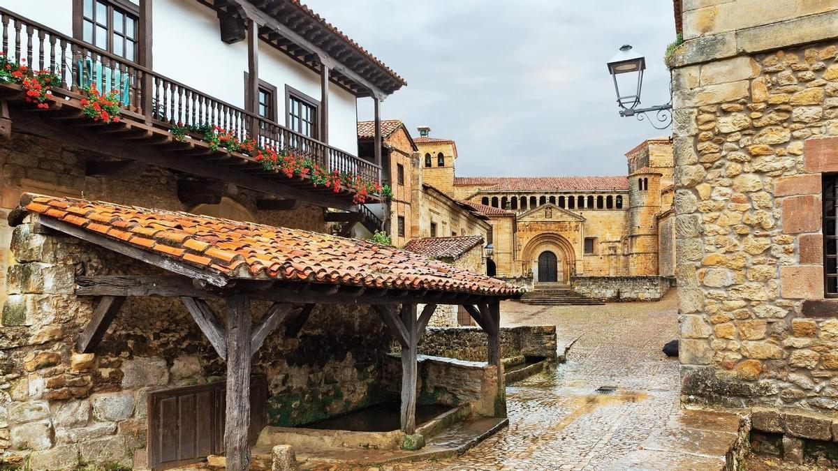 El pueblo cántabro de Santillana del mar.