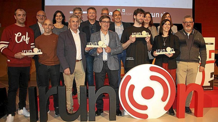 La octava edición de la entrega de los premios Irun Ekintzan tuvo lugar en el auditorio de Ficoba. | FOTO: N.G.