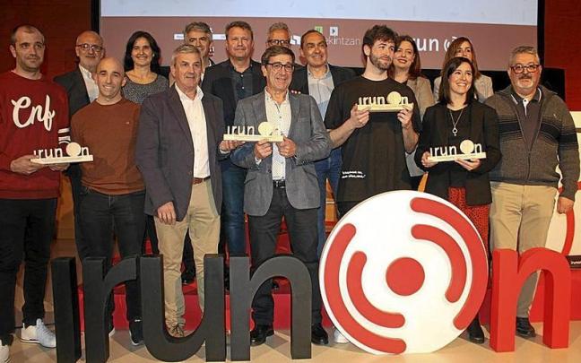 La octava edición de la entrega de los premios Irun Ekintzan tuvo lugar en el auditorio de Ficoba. | FOTO: N.G.