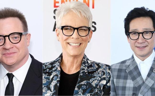 Berndan Frasier, Jamie lee Curtis y Ke Huy Quan. Berndan Frasier, Jamie lee Curtis y Ke Huy Quan.