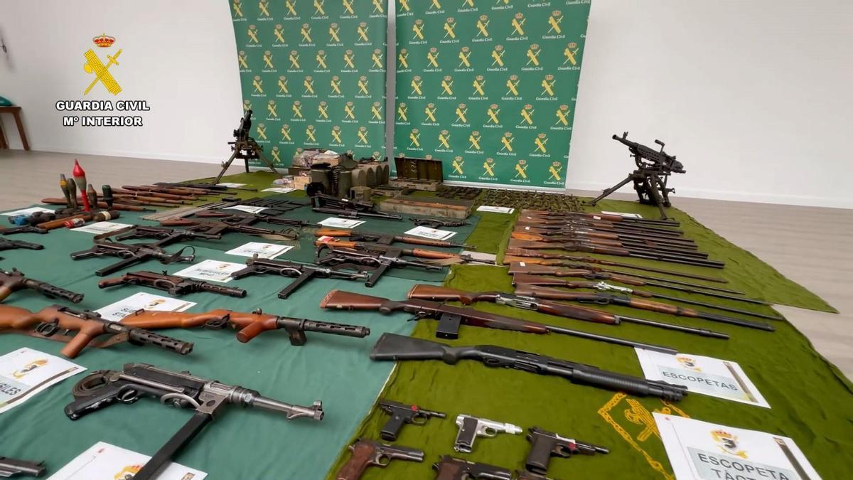 Imágen de una incautación de armas