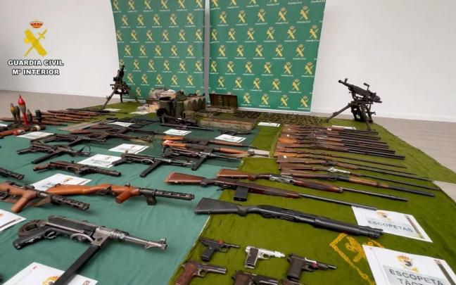 Imágen de una incautación de armas