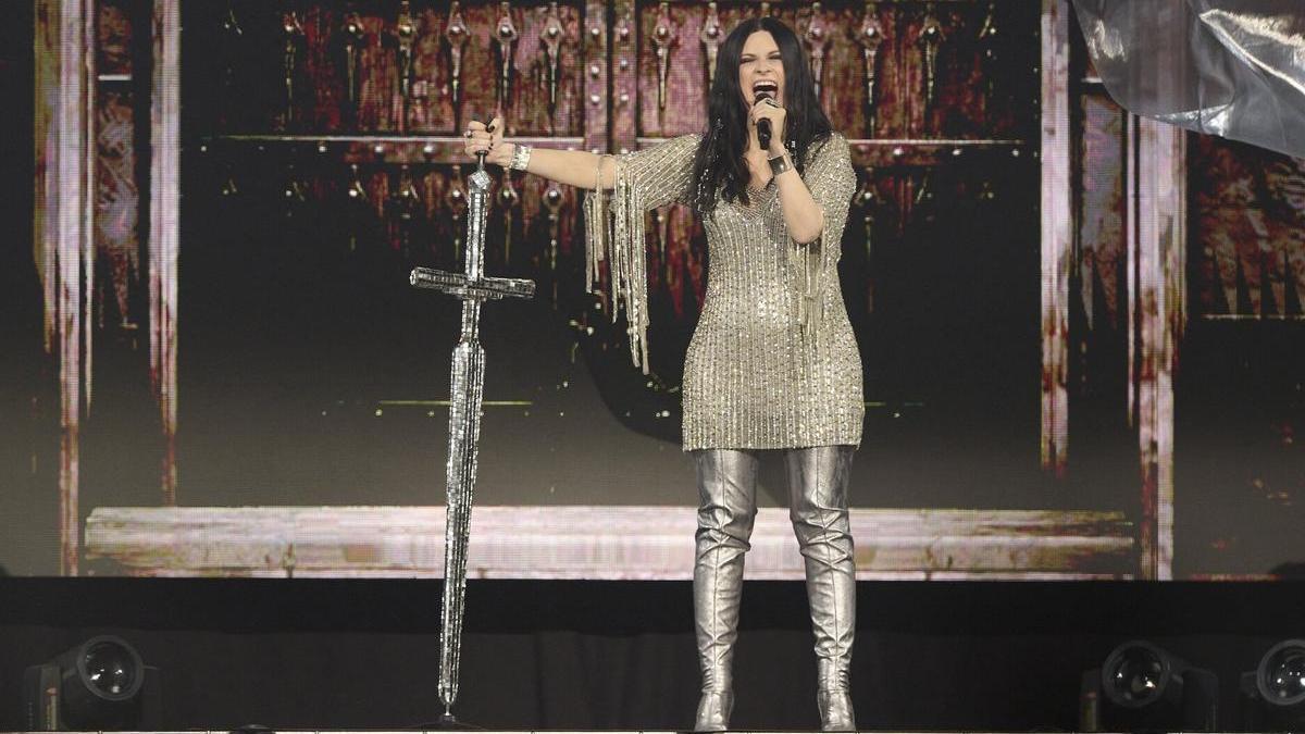 Laura Pausini, el pasado 27 de marzo en Pamplona.