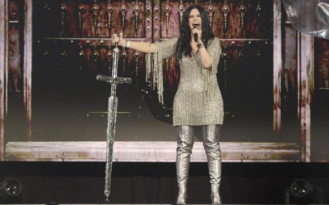 Laura Pausini, el pasado 27 de marzo en Pamplona.