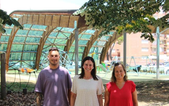 Iker Txertudi, Mireia Elkoroiribe y Jesica Ruiz