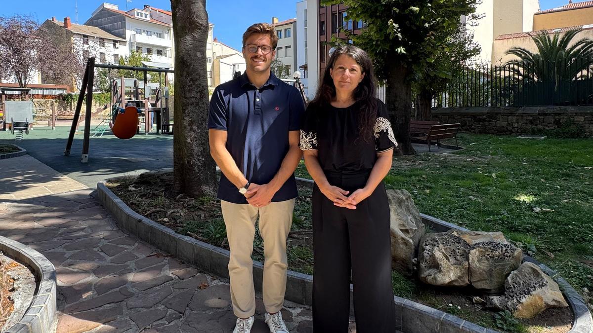 Los ediles de Zarautz, Inaxio Illarramendi y Gloria Vázquez.