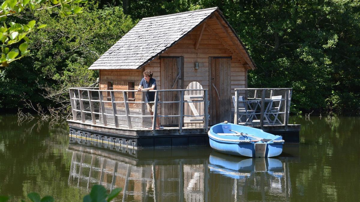 Solo se puede acceder a la cabaña en barca.