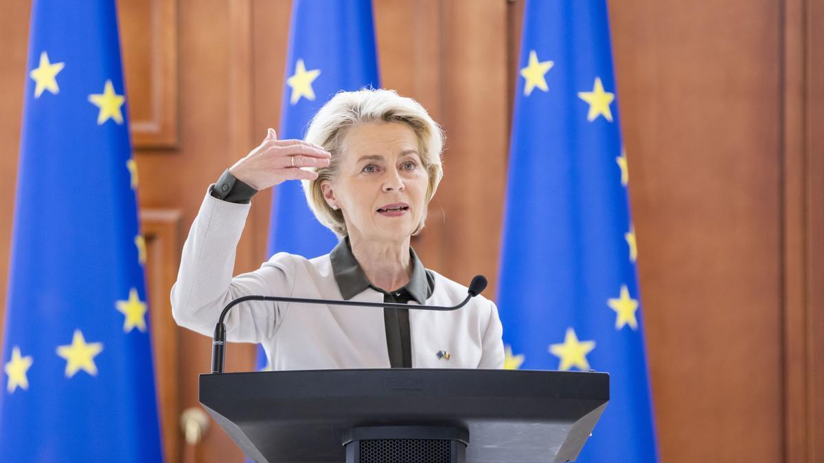 La presidenta de la Comisión Europea, Ursula von der Leyen.