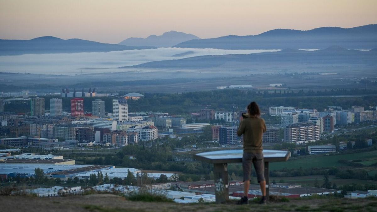 Vistas de Vitoria desde Olarizu.