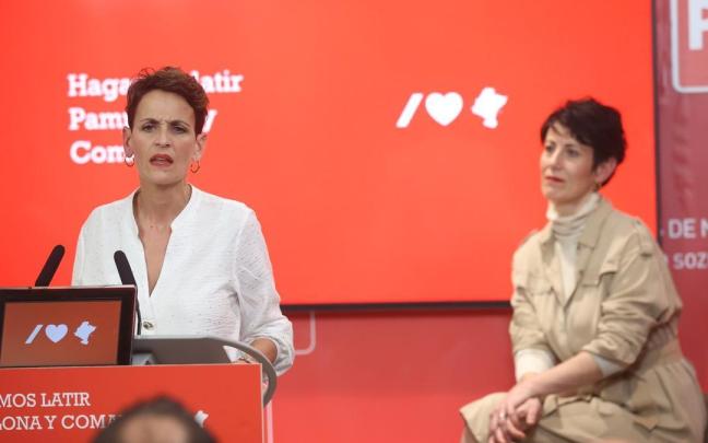 María Chivite y Elma Saiz.