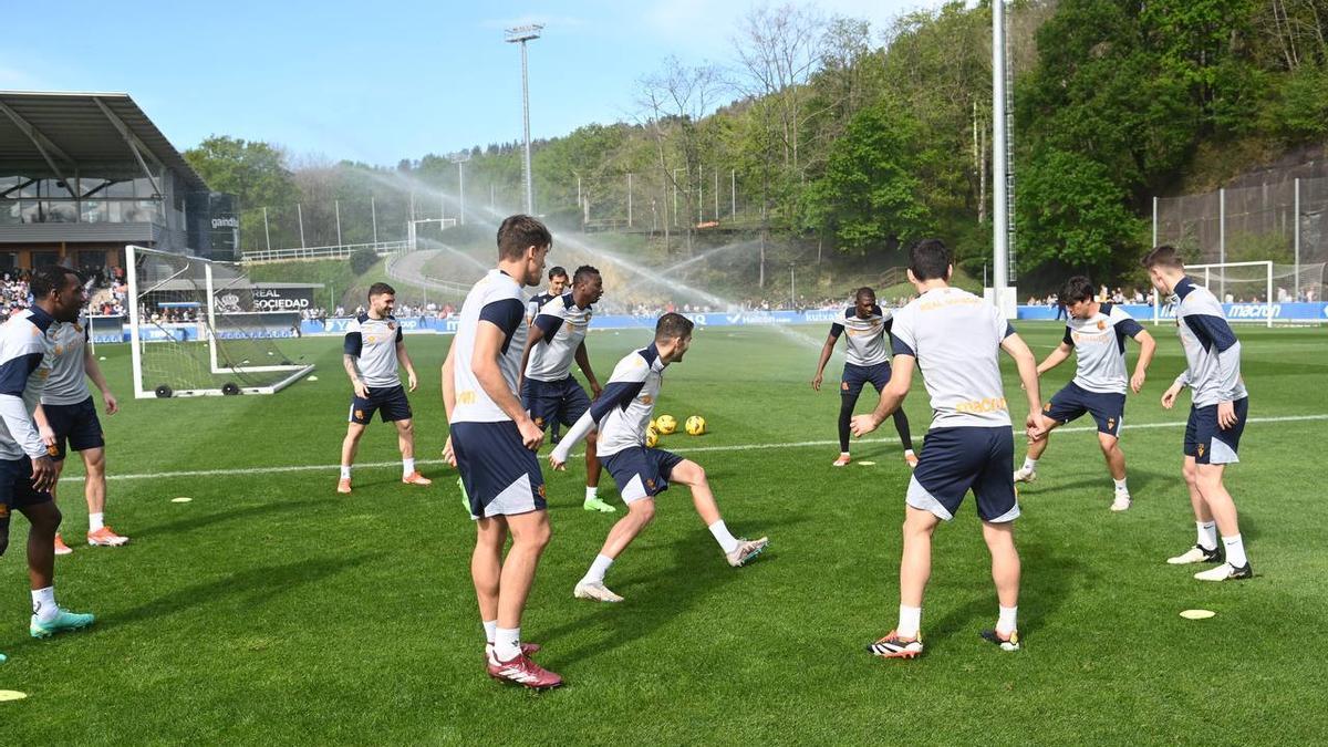 Entrenamiento de la Real Sociedad en Zubieta. / PEDRO MARTINEZ