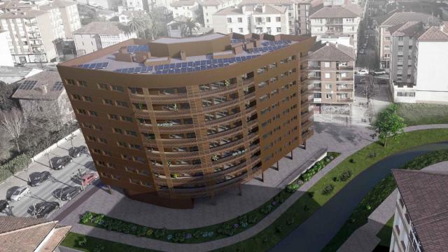 Plano aereo de las viviendas