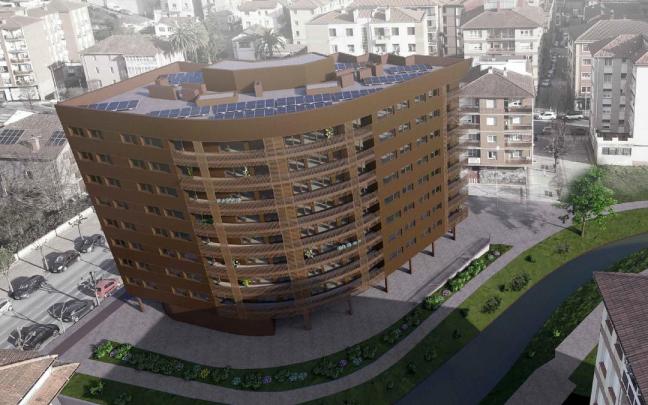 Plano aereo de las viviendas