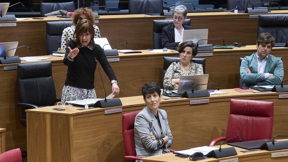 Imagen del último pleno del Parlamento de Navarra.