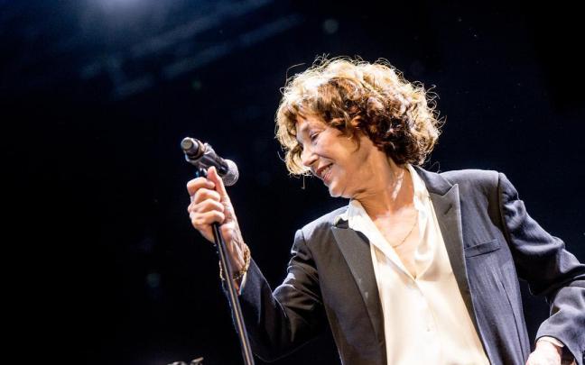 Jane Birkin durante uno de sus conciertos.