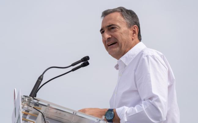 Aitor Esteban, durante la celebración del 'Alderdi Eguna'.