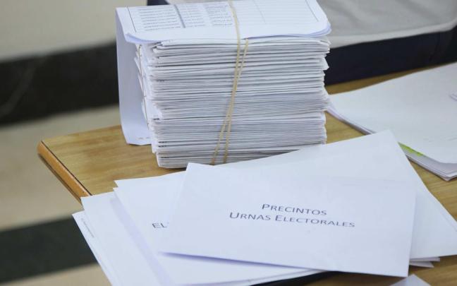Detalle de los votos por correo.