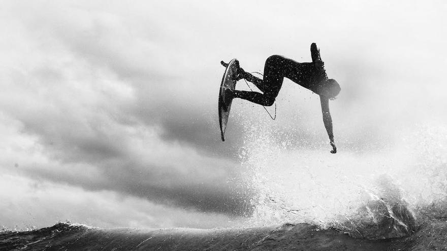 Amezaga se subió a una tabla por primera vez a los seis años.