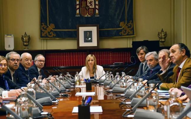 Isabel Perelló preside un pleno del CGPJ en una imagen de archivo.