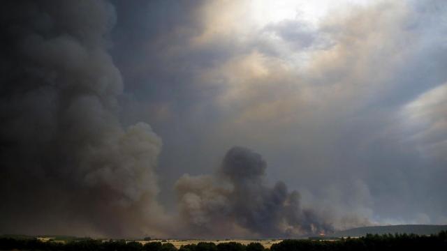 Imagen del incendio en Molezuelas