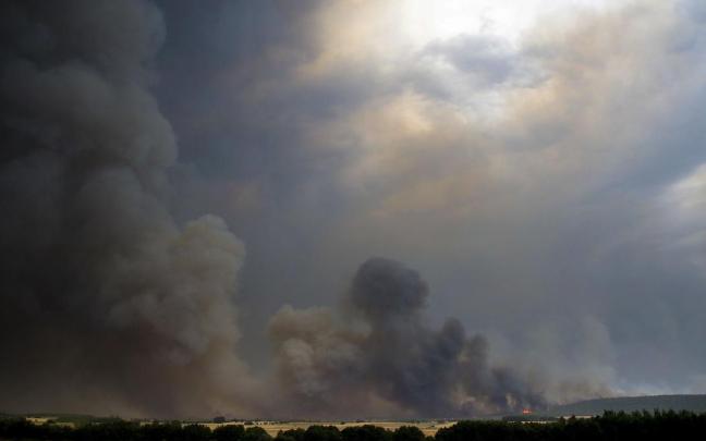 Imagen del incendio en Molezuelas