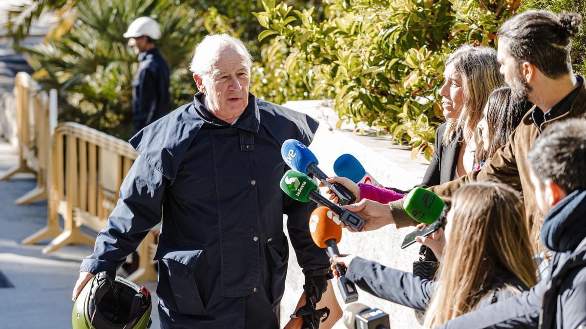 El exministro Rodrigo Rato a su llegada a un juicio en la Audiencia Provincial.