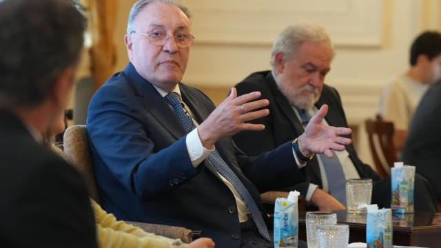 El presidente de Sidenor, Mirai y Talgo, José Antonio Jainaga, durante el foro ‘La energía eléctrica que Euskadi necesita’, en el hotel Carlton de Bilbao.