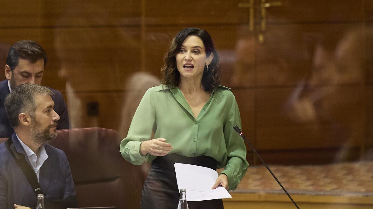 La presidenta de la Comunidad de Madrid, Isabel Díaz Ayuso