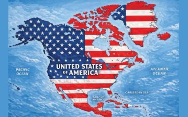 Mapa difundido por Trump.