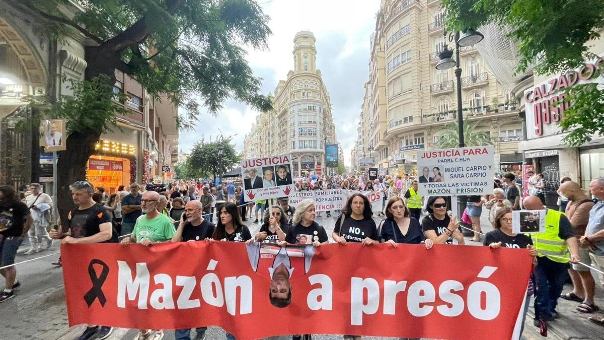 Imagen de la marcha contra la gestión de la dana de Carlos Mazón