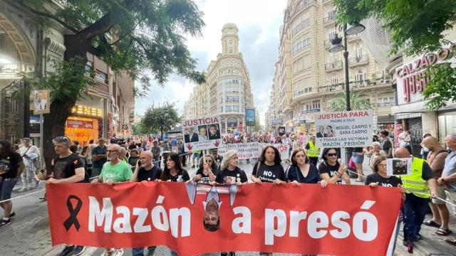 Imagen de la marcha contra la gestión de la dana de Carlos Mazón