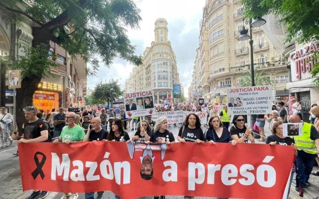 Imagen de la marcha contra la gestión de la dana de Carlos Mazón
