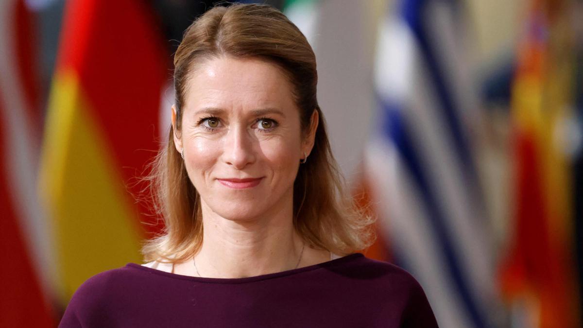 La primera ministra en funciones, la centrista liberal Kaja Kallas.