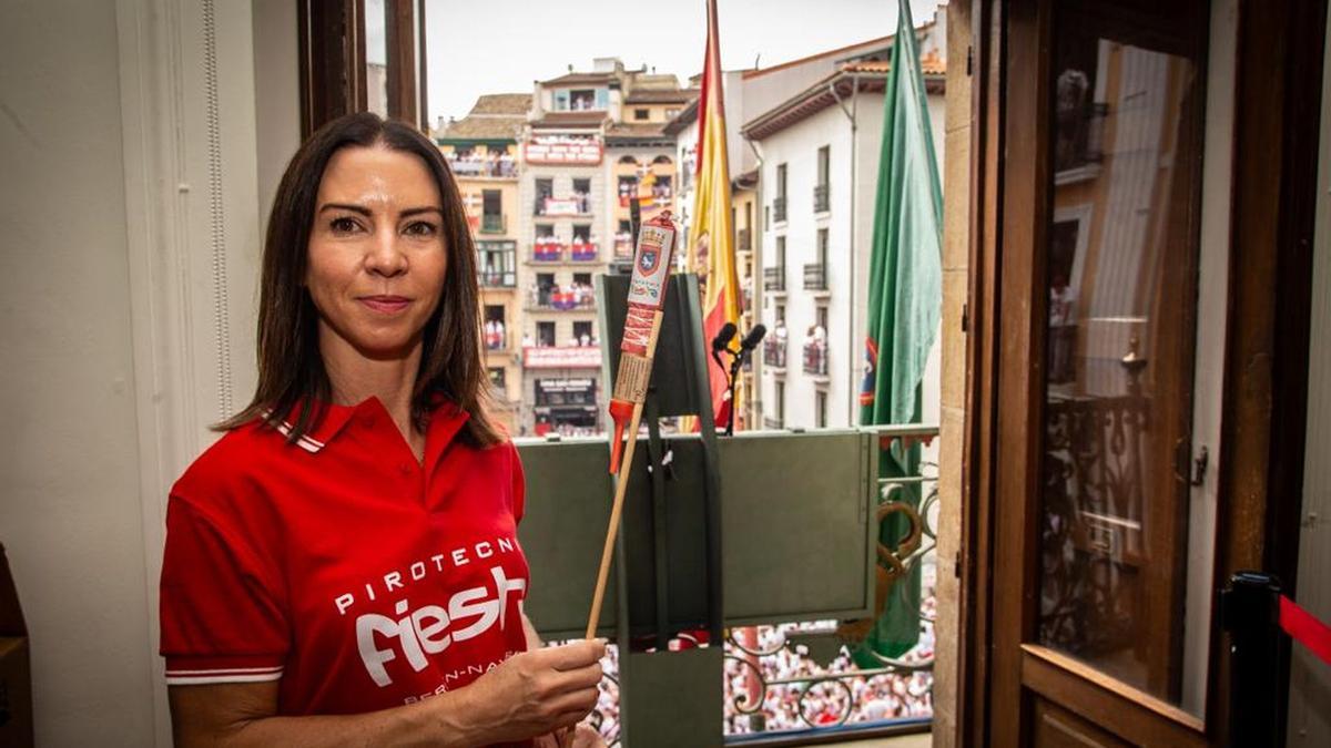 Andrea López Lana, autora del Chupinazo y de la colección de fuegos del día 10 de julio | Imagen: Marivi Salvo
