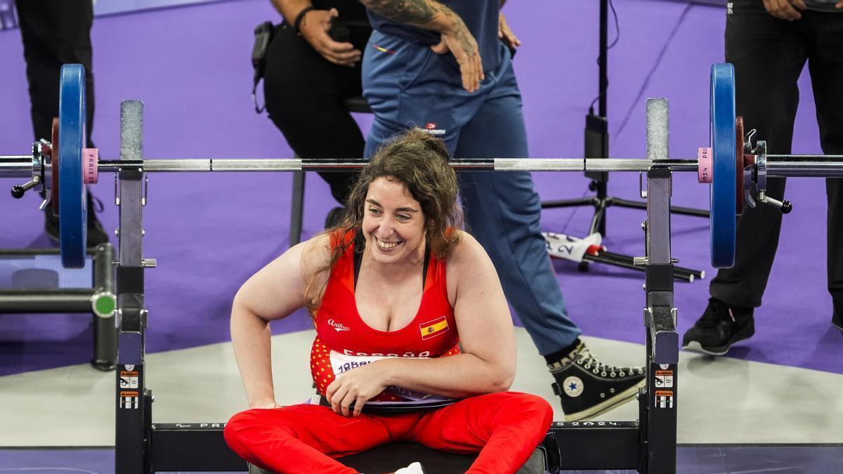 Loida Zabala durante su debut en los Juegos de París.