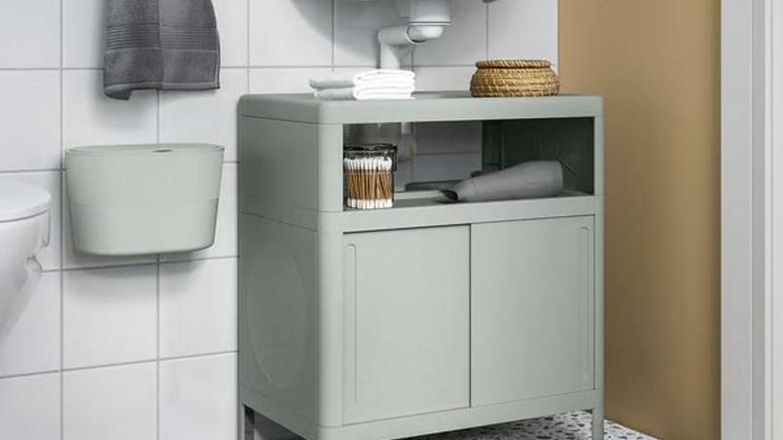 Vista del cubo de basura Kinnasjo de Ikea