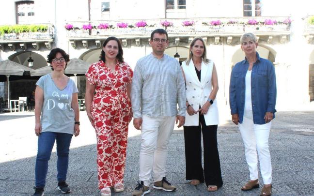 Ediles del PNV en la valoración que han realizado sobre los dos primeros años de la legislatura. / Anabel Dominguez. Ediles del PNV en la valoración que han realizado sobre los dos primeros años de la legislatura.