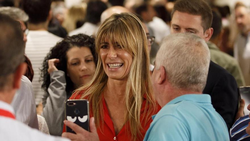 La mujer de Pedro Sánchez, Begoña Gómez, a su llegada a un acto público.