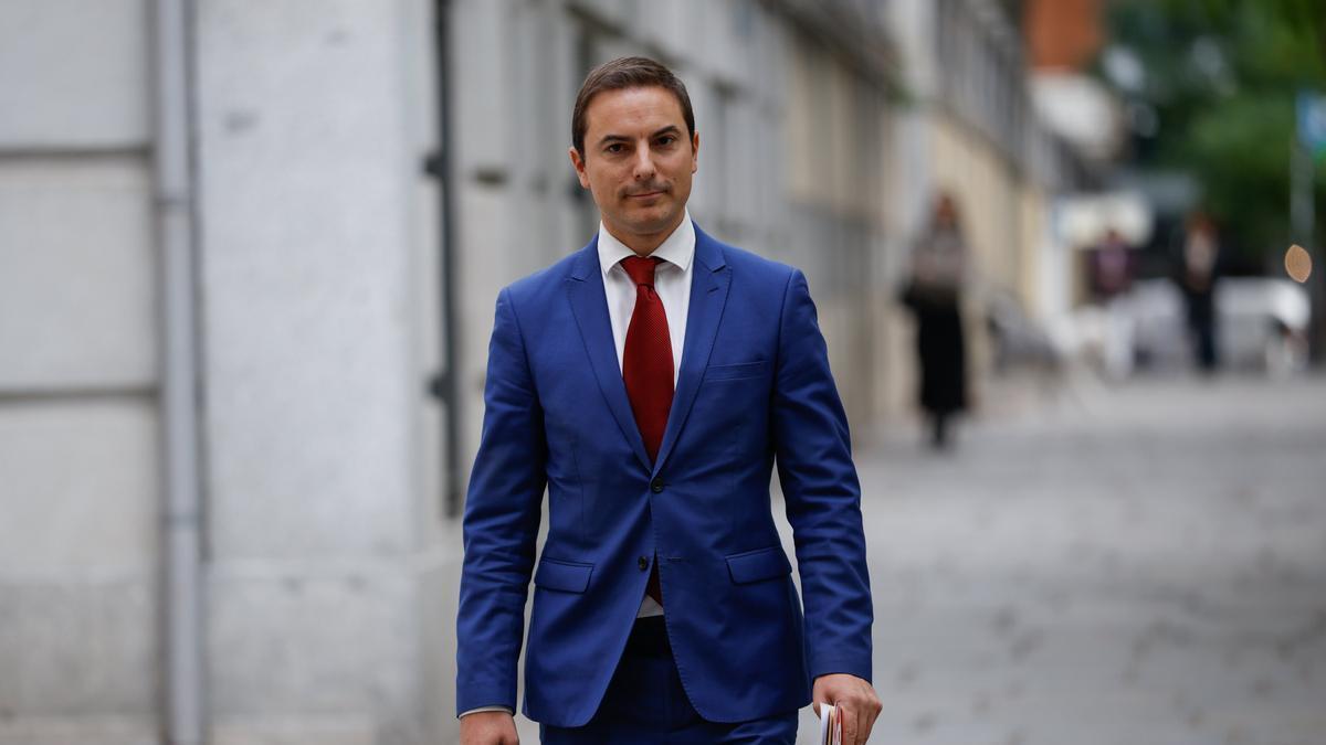 Lobato a su llegada este miércoles al Tribunal Supremo.