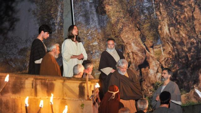 Imagen de la Pasión Viviente de la localidad vizcaína de Balmaseda.