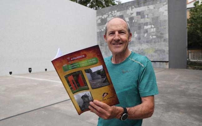 Xabier Rico, autor del libro Recuerdos de Ategorrieta. Donostia.