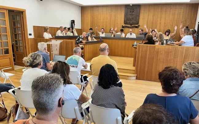 Sesión plenaria en el Ayuntamiento de Galdakao