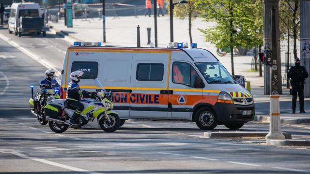 Una ambulancia francesa, en una imagen de archivo.