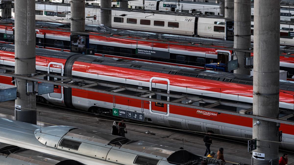 Trenes en la estación de Madrid-Puerta de Atocha